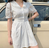 Stetnode Arlene Milkmaid Lace Dress