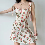 Stetnode Delicate Cherry Print Dress