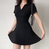 Stetnode Chic Touch Collar Dress ~