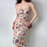 Stetnode Summer Rose Midi Dress ~