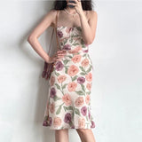 Stetnode Summer Rose Midi Dress ~