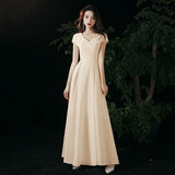 outfit White Evening Dress 2024 New Elegant Host Light Luxury French Registration Socialite Banquet Dress