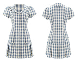 Stetnode College Plaid Pleat Dress ~