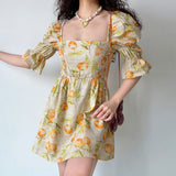 Stetnode Sweet Clementine A-Line Dress ~