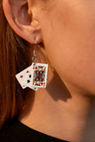 Stetnode Playing Cards Pendant Earrings