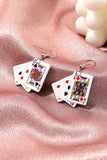 Stetnode Playing Cards Pendant Earrings