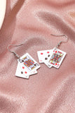 Stetnode Playing Cards Pendant Earrings