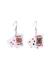 Stetnode Playing Cards Pendant Earrings