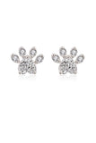 Stetnode Rhinestone Footprint Shape Earrings