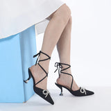 Stetnode Outfits Autumn pointed shallow fashion women's cross strap sandals