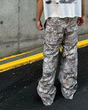 Stetnode American Vintage Multi-Pocket Camouflage Pants Stylish High Street Straight Leg Casual Pants Harajuku Hip Hop Y2k Baggy Pants