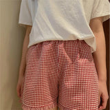 Stetnode Y2k Womens Ruffle Lounge Shorts Plaid Gingham Print Casual Pajama Shorts Cute Striped Checkered Sleep Pj Bottom