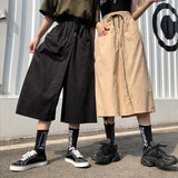 Stetnode 2024 Harajuku Long Skirt Pants Women Elastic Waist Oversized Cargo Pants Woman Summer Streetwear Wide Leg Trousers Female