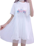 Stetnode Tiny Heart Bunny Fairycore Princessscore Dress