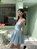 Stetnode Spring Outfit Korean Style Sexy Backless Women Dress Sleeveless Summer Women Dress High Waist Mini Dress