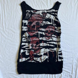 Stetnode 2000s Retro Graphic Kawaii Crop Tops Y2K Grunge Skull Emo Tank Tops Women Sleeveless Vest E-girl Gothic Cyber Mall Streetwear