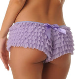 Stetnode Y2K Kawaii Cute Pettipants Coquette Girl Boy Shorts Panties Sexy Ruffles Multi-layers Underwear Elastic Boxer Briefs with Bow