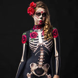 Stetnode Gothic Jumpsuits Women Clothes Punk Slim High waist Skull Halloween Bodysuit Streetweawr Hip Hop 2024 Jumpsuit Femme Funny Pants