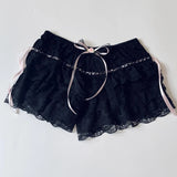 Stetnode Cottage Coquette Y2K 00s Vintage Shorts Women Kawaii Lace Trim Multi-layers Bottoms Fairycore Retro Lolita Sweet Pettipants