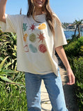 Stetnode Women Baggy Tshirt Y2k Fairy Graphic  Print Loose Baby Tee Y2k Vintage Aesthetic Tops Summer Casual Streetwear