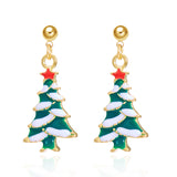 Stetnode Fashion Christmas Asymmetrical Drop Earrings for Women Santa Claus Bells Snowman Xmas Tree Boots Hat Earring Girls Party Jewelry