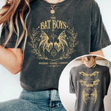 Stetnode 2 Side Patten Cotton Tee The Bat Boys Wings T-Shirt The Night Court Illyrians Retro Shirt Acotar Merch Fantasy Apparel Y2K Top