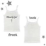 Stetnode Letter print suspenders casual sexy emo girl chic gothic letter Y2K crop top streetwear retro harajuku punk aesthetic women tops