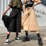 Stetnode 2024 Harajuku Long Skirt Pants Women Elastic Waist Oversized Cargo Pants Woman Summer Streetwear Wide Leg Trousers Female