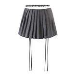 Stetnode Spring and Summer Skirts for Women 2024 Mini Gray Sexy Skirt Causal Holiday Club Skirt Women's Clothing