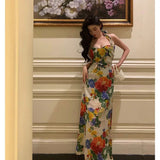 Stetnode Pretty A Line Halter Floral Long Prom Dresses Birthday Outfits Evening Gown SD820