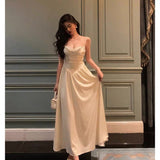 Stetnode Elegant A Line Spaghetti Straps Long Prom Dresses Birthday Outfits Evening Gown SD984