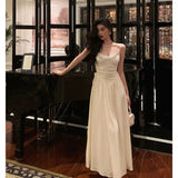 Stetnode Elegant A Line Spaghetti Straps Long Prom Dresses Birthday Outfits Evening Gown SD984