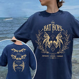 Stetnode 2 Side Patten Cotton Tee The Bat Boys Wings T-Shirt The Night Court Illyrians Retro Shirt Acotar Merch Fantasy Apparel Y2K Top