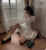 Stetnode Sirella Dark Gothic Cottagecore Fairycore Princesscore Coquette Kawaii Dress