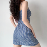 Stetnode Mediterranean Blue Mini Dress