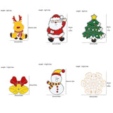 Stetnode Cute Cartoon Christmas Series Brooches for Women Girls Metal Enamel Elk Santa Claus Snowman Pin Backpack Badge Jewelry Xmas Gift