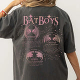 Stetnode ACOTAR Bat Boys Shirt Sarah J Maas Book Boyfriend Night Court 100% Cotton Loose Retro Shirt Unisex Tee Fantasy Apparel Y2K Top