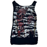 Stetnode 2000s Retro Graphic Kawaii Crop Tops Y2K Grunge Skull Emo Tank Tops Women Sleeveless Vest E-girl Gothic Cyber Mall Streetwear