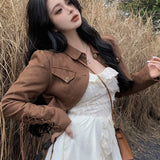 Stetnode 2024 Autumn New Korean Lace Splicing Irregular Sexy Solid Color Sling Dress Women + Casual Long-sleeved Jacket Two-piece Suit