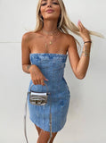 Stetnode summer dress spring outfit Sera Denim Mini Dress