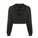 Stetnode Women Y2k Gothic Crop Sweatshirt Skeleton Halloween Long Sleeve Hoodie Top Casual Goth Pullover Crop Top Emo Clothings