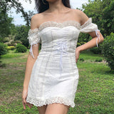 Stetnode Anabelle Eyelet Milkmaid Dress