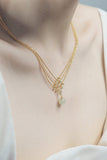 Stetnode Three-layer Beaded Jade Necklace