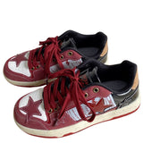 Stetnode Wine Red Star Sneakers