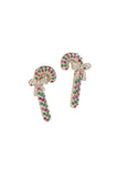 Stetnode Zircon Bow Cane Earrings