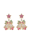 Stetnode Zircon Pentagram Bell Earrings