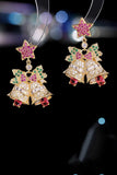 Stetnode Zircon Pentagram Bell Earrings