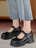 Stetnode Belt Buckle Mary Janes Platform Shoes