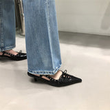 Stetnode Old Money Aesthetic Lace Up Mules