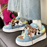 Stetnode back to school Teen Craft Denim Star Sneakers